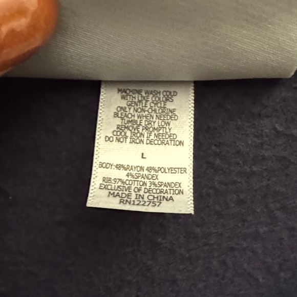 Dallas Cowboys Navy Flip Sequin Crewneck Sweatshirt - Picture 4 of 6